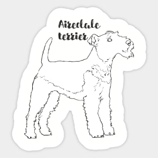 Airedale terrier Sticker